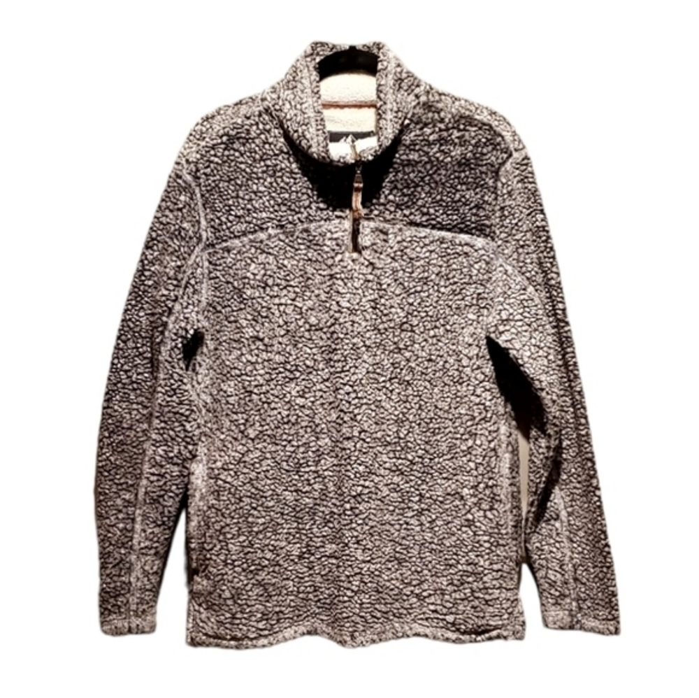 Men's Grizzly Sherpa Pullover 1/4 Zipup Warm Jacket‎ Large